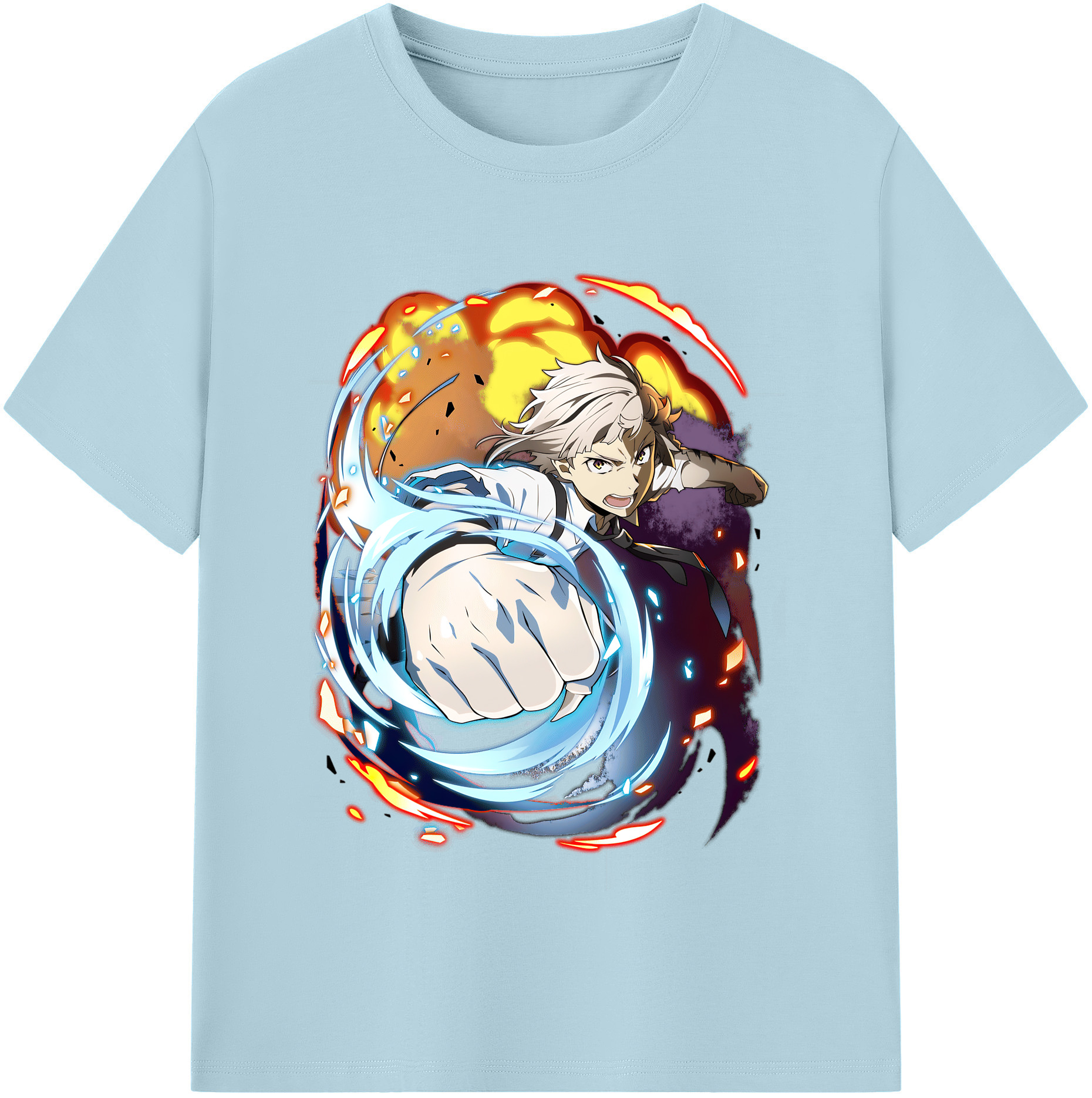 （画像用） 文豪ストレイドッグス Bungo Stray Dogs 綿100％半袖Tシャツ（フロントプリント）